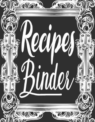 Book cover for Recipes Binder