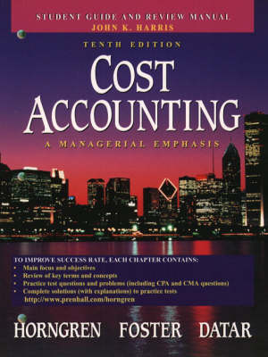 Book cover for Cost Accounting IPE 10th Edition                                      Cost Accounting: Study Guide