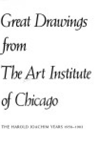 Cover of Great Drawings from the Art Institute of Chicago