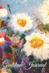 Book cover for Gratitude Journal Acrylic Painting of Daisies in Meadow