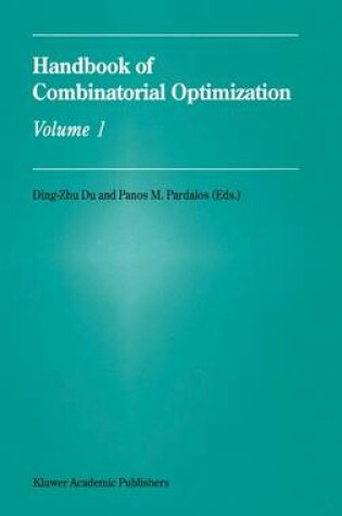 Cover of Handbook of Combinatorial Optimization