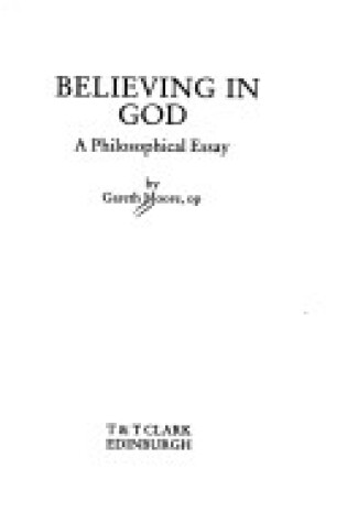 Cover of Believing in God