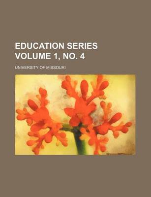 Book cover for Education Series Volume 1, No. 4