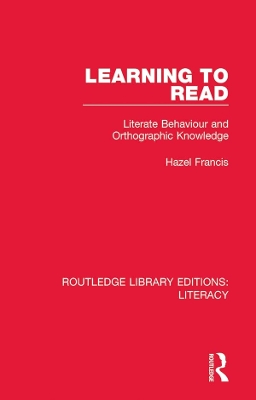 Cover of Learning to Read