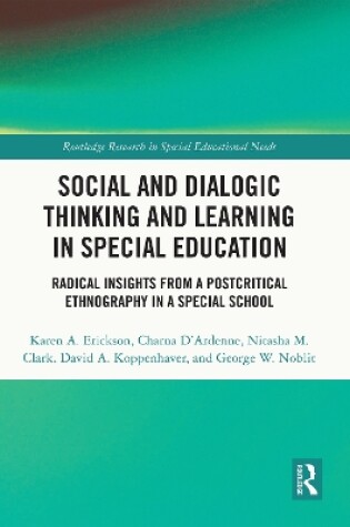 Cover of Social and Dialogic Thinking and Learning in Special Education