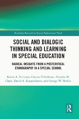 Book cover for Social and Dialogic Thinking and Learning in Special Education