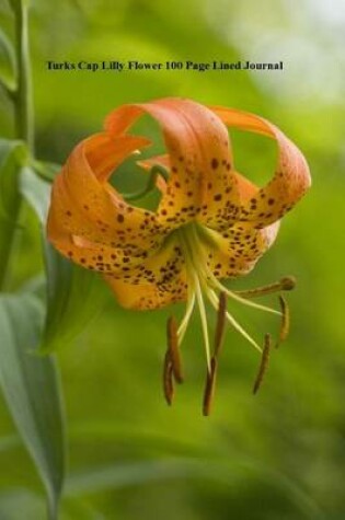 Cover of Turks Cap Lilly Flower 100 Page Lined Journal