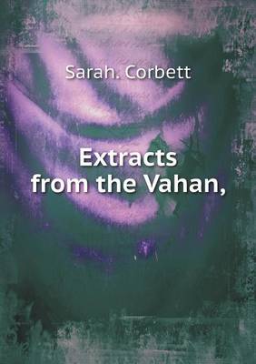 Book cover for Extracts from the Vahan,