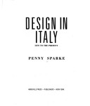 Book cover for Design in Italy