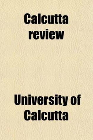 Cover of Calcutta Review (Volume 2; V. 96-97)