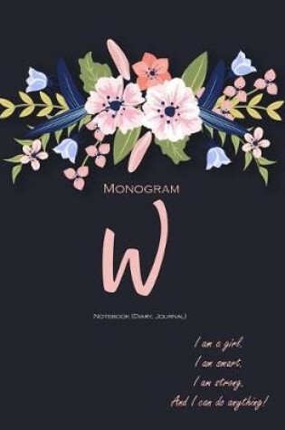 Cover of Monogram 'W' Notebook (Diary, Journal)