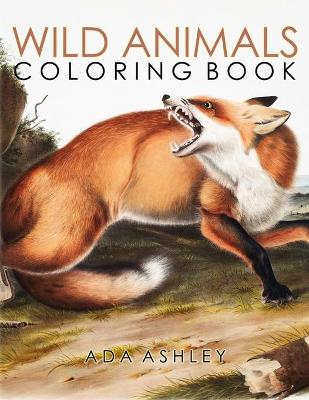 Book cover for Wild Animals Coloring Book