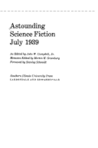 Cover of Astounding Science Fiction, July 1939