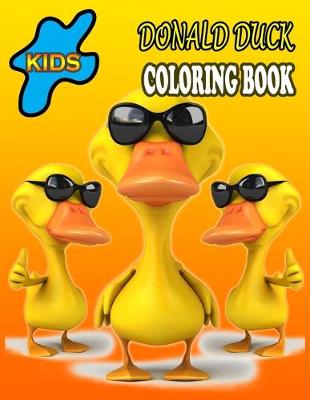 Book cover for Kids Donald Duck Coloring Book