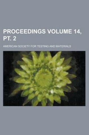 Cover of Proceedings Volume 14, PT. 2