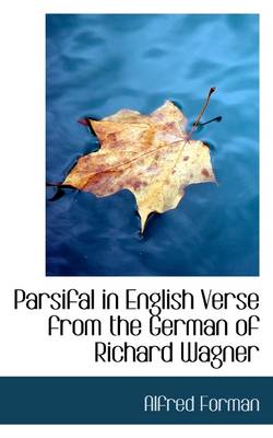 Book cover for Parsifal in English Verse from the German of Richard Wagner