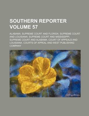 Book cover for Southern Reporter Volume 57