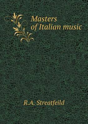 Book cover for Masters of Italian music