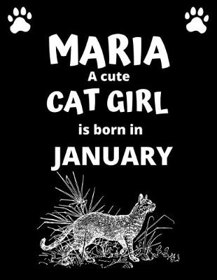 Book cover for MARIA a cute cat girl is born in January