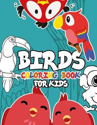 Book cover for Birds Coloring Book for Kids