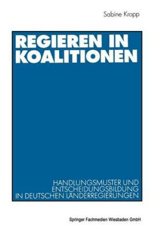 Cover of Regieren in Koalitionen