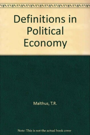 Cover of Definitions in Political Economy