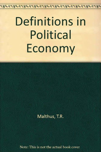 Book cover for Definitions in Political Economy