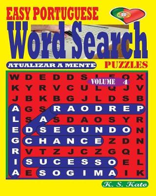 Book cover for Easy Portuguese Word Search Puzzles. Vol. 4