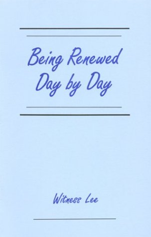 Book cover for Being Renewed Day by Day