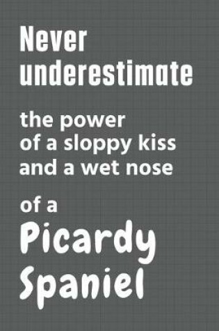 Cover of Never underestimate the power of a sloppy kiss and a wet nose of a Picardy Spaniel