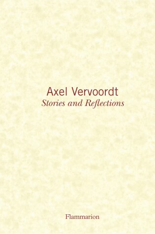 Cover of Axel Vervoordt: Stories and Reflections