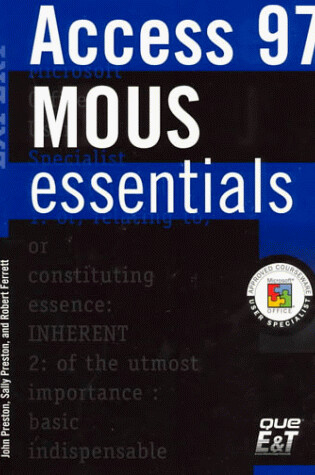 Cover of MOUS Essentials Access 97 Expert