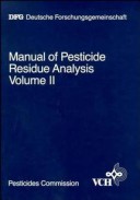 Book cover for Manual of Pesticide Residue Analysis