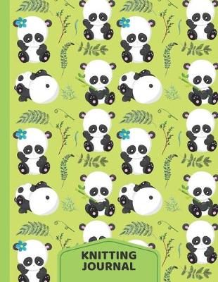 Book cover for Pandas Knitting Journal