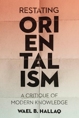 Book cover for Restating Orientalism