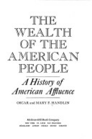 Cover of The Wealth of the American People