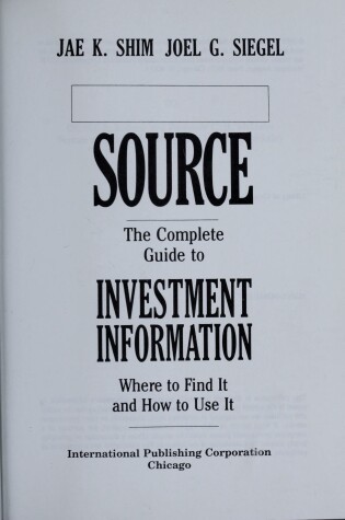 Cover of Source