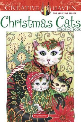 Cover of Creative Haven Christmas Cats Coloring Book