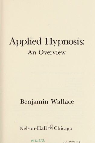 Cover of Applied Hypnosis