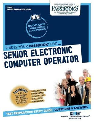 Book cover for Senior Electronic Computer Operator (C-1002)