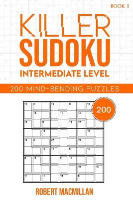 Book cover for Killer Sudoku, Intermediate Level, Book 1