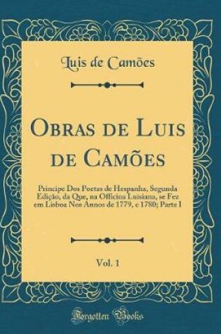 Cover of Obras de Luis de Camões, Vol. 1