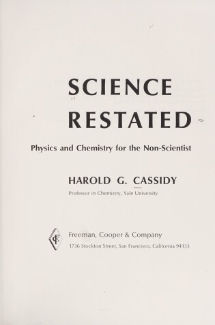 Cover of Science Restated CB