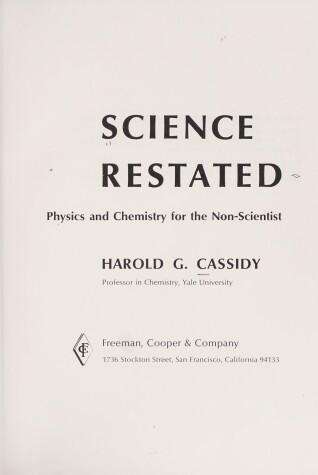 Book cover for Science Restated CB