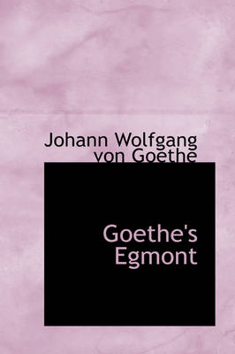 Book cover for Goethe's Egmont