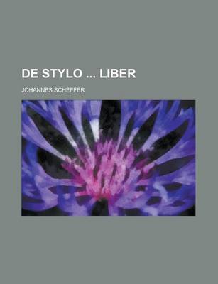 Book cover for de Stylo Liber