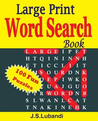 Book cover for Large Print Word Search Book