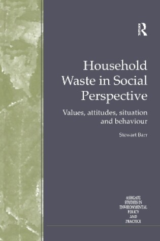 Cover of Household Waste in Social Perspective