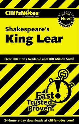 Book cover for Cliffsnotes Shakespeare's King Lear