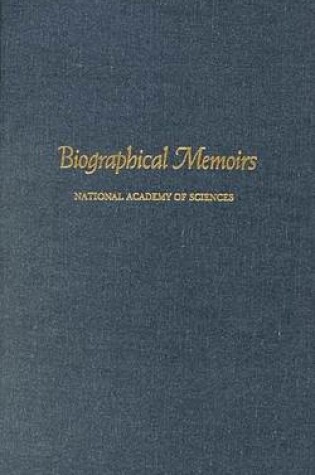 Cover of Biographical Memoirs V.78